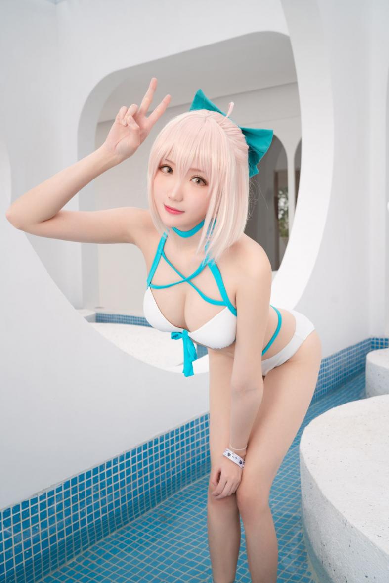 动漫Coser@瓜希酱 总司水着满破 [26P115MB] - 图片8