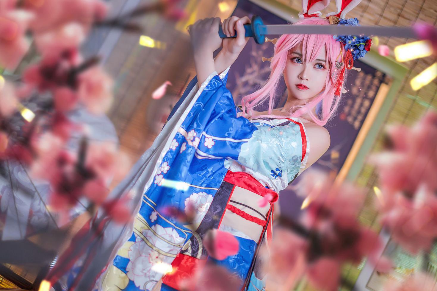 人气动漫Coser@鳗鱼霏儿 八重樱花魁 [12P202MB] - 图片5