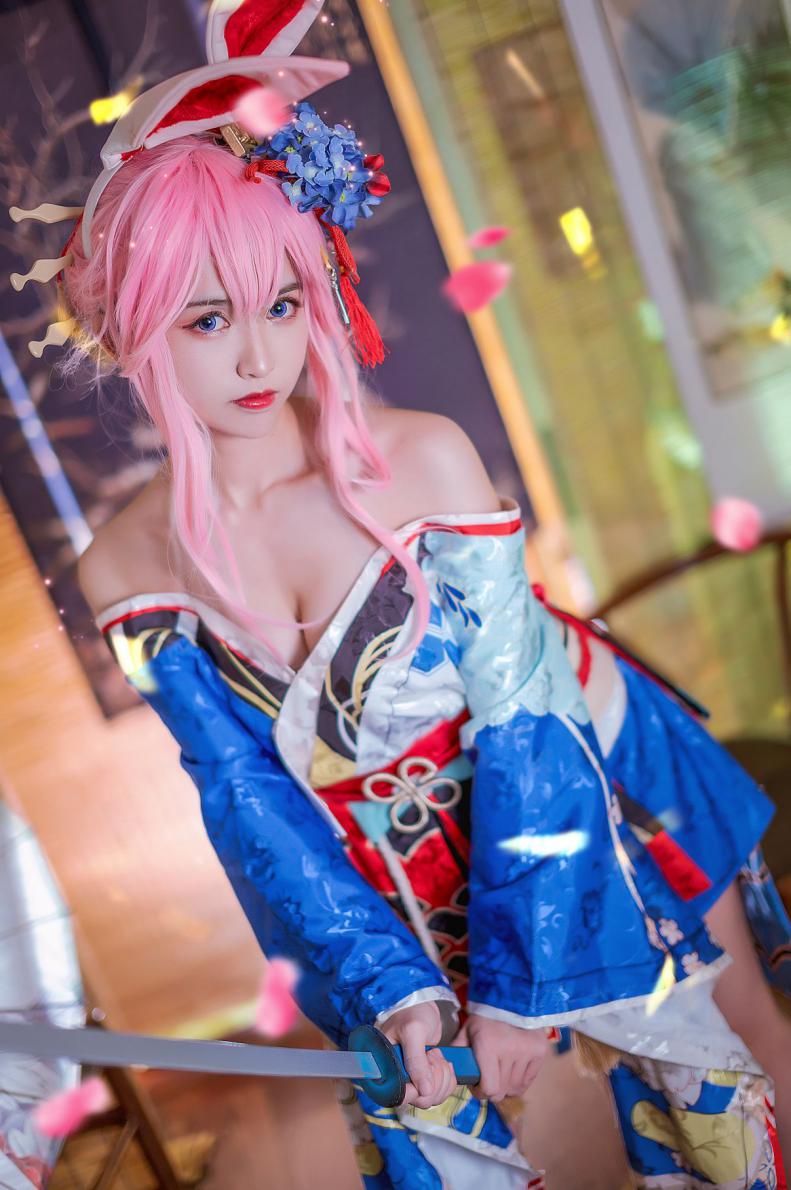 人气动漫Coser@鳗鱼霏儿 八重樱花魁 [12P202MB] - 图片4