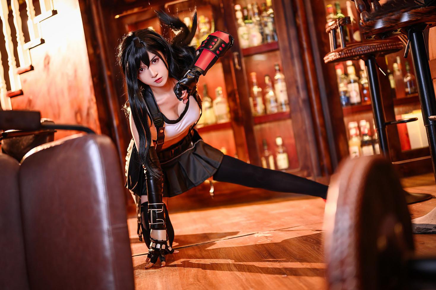 人气动漫Coser@鳗鱼霏儿 蒂法战斗服 [41P742MB] - 图片3