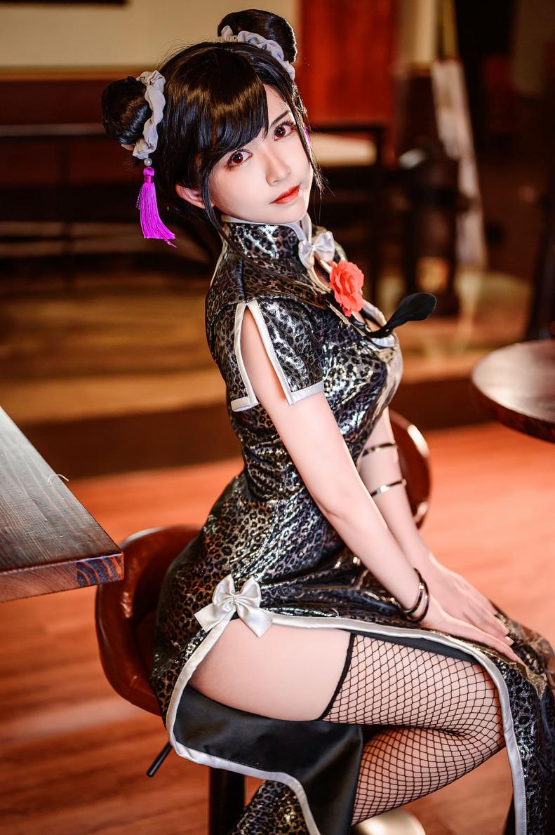 人气动漫Coser@鳗鱼霏儿 蒂法旗袍 [42P841MB] - 图片3