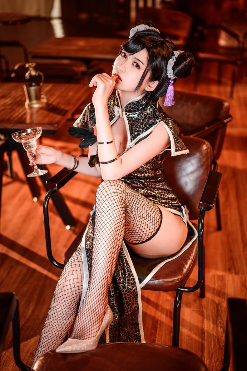人气动漫Coser@鳗鱼霏儿 蒂法旗袍 [42P841MB] - 图片5