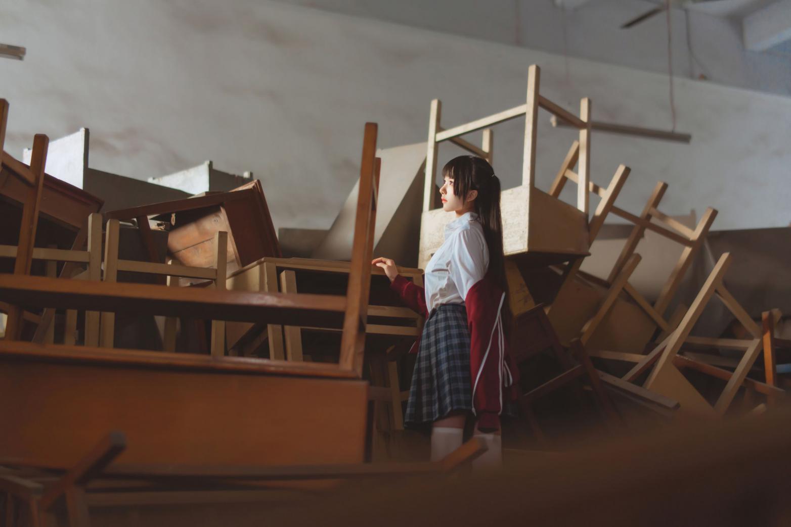 人气Coser@桜桃喵-废弃教室 [38P717MB] - 图片3