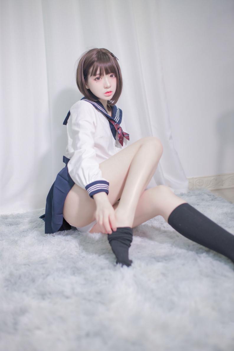网红Coser@疯猫ss 居家JK [40P550MB] - 图片5