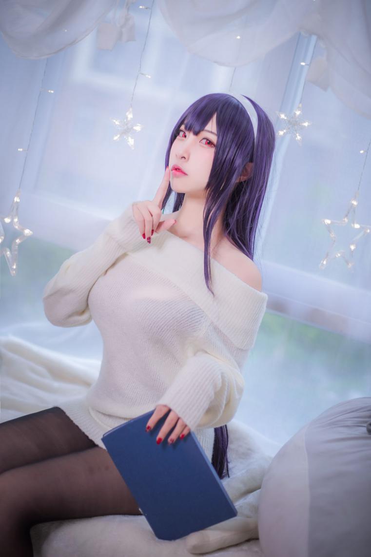 人气动漫博主@二佐Nisa 霞之丘诗羽学姐毛衣 [47P99MB] - 图片4