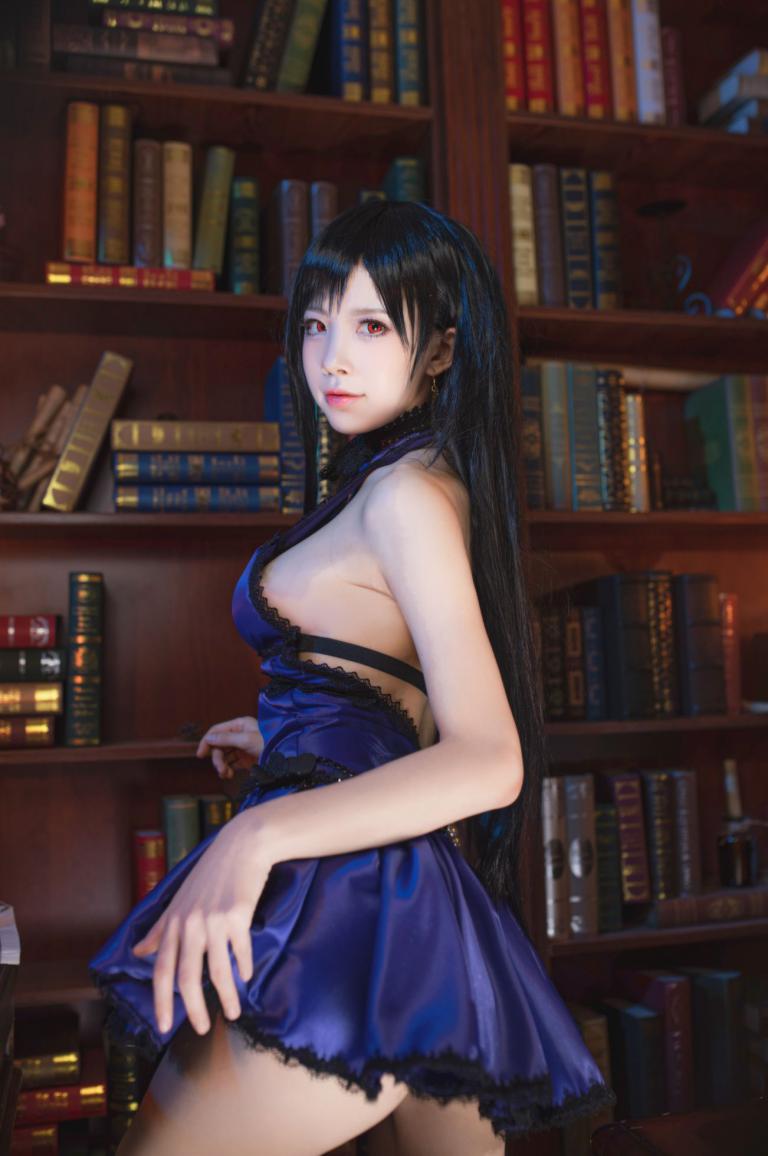 知名动漫博主@水淼aqua 蒂法旗袍和礼服 [40P675MB] - 图片6