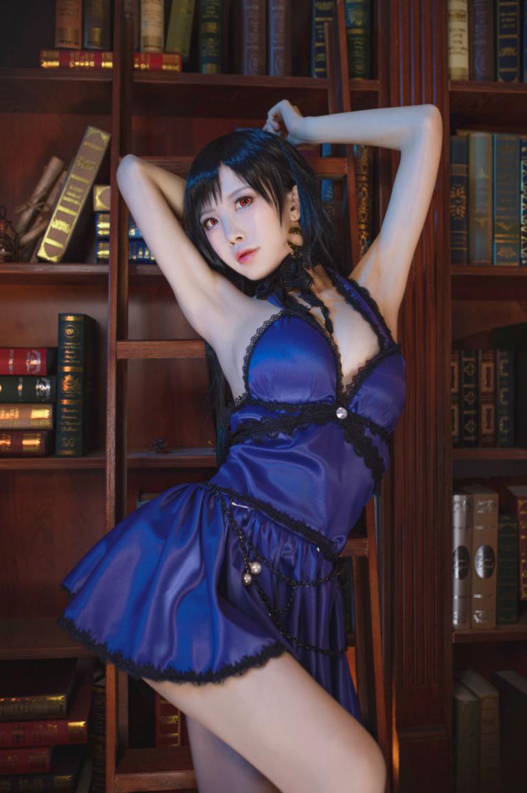 知名动漫博主@水淼aqua 蒂法旗袍和礼服 [40P675MB] - 图片8