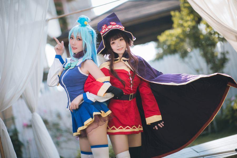 动漫Coser@瓜希酱 阿库娅单人+与惠惠双人 [18P115MB] - 图片5