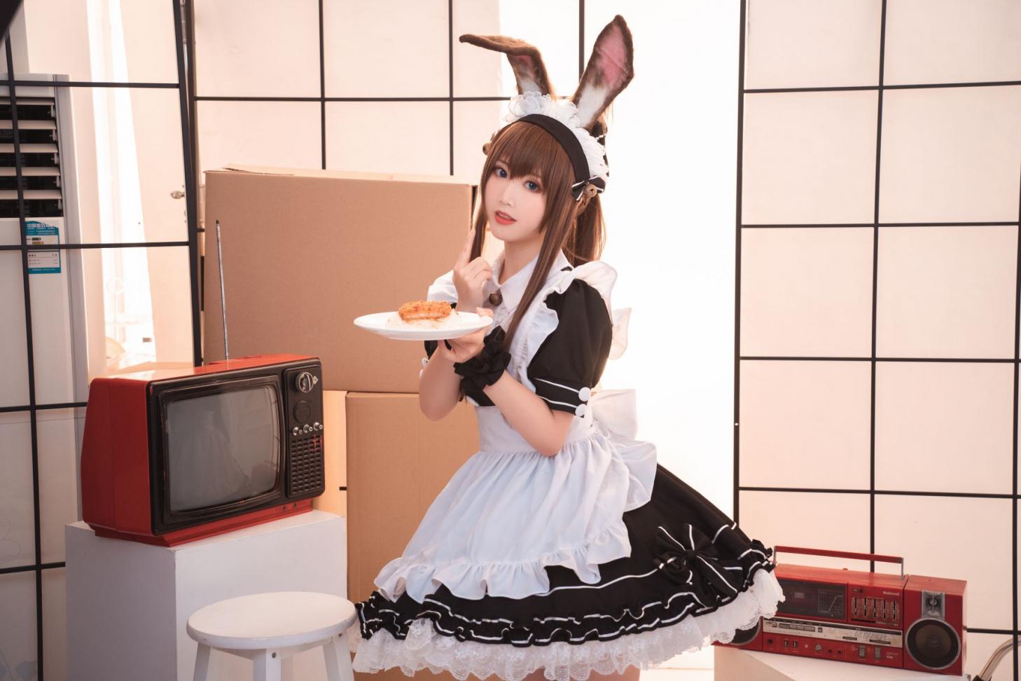 人气动漫Coser@面饼仙儿 阿米驴女仆 [23P209MB] - 图片6