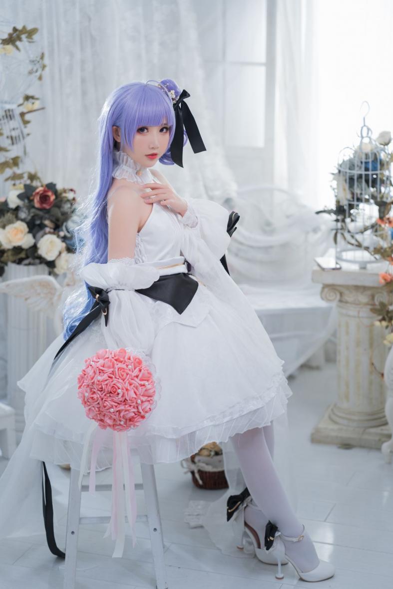 人气动漫Coser@面饼仙儿 独角兽婚纱 [14P129MB] - 图片5