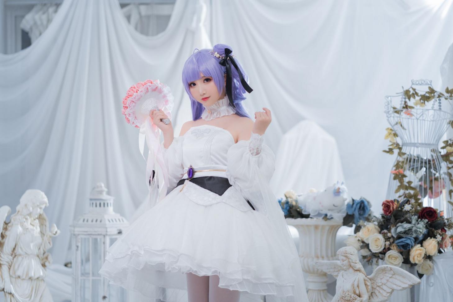 人气动漫Coser@面饼仙儿 独角兽婚纱 [14P129MB] - 图片4