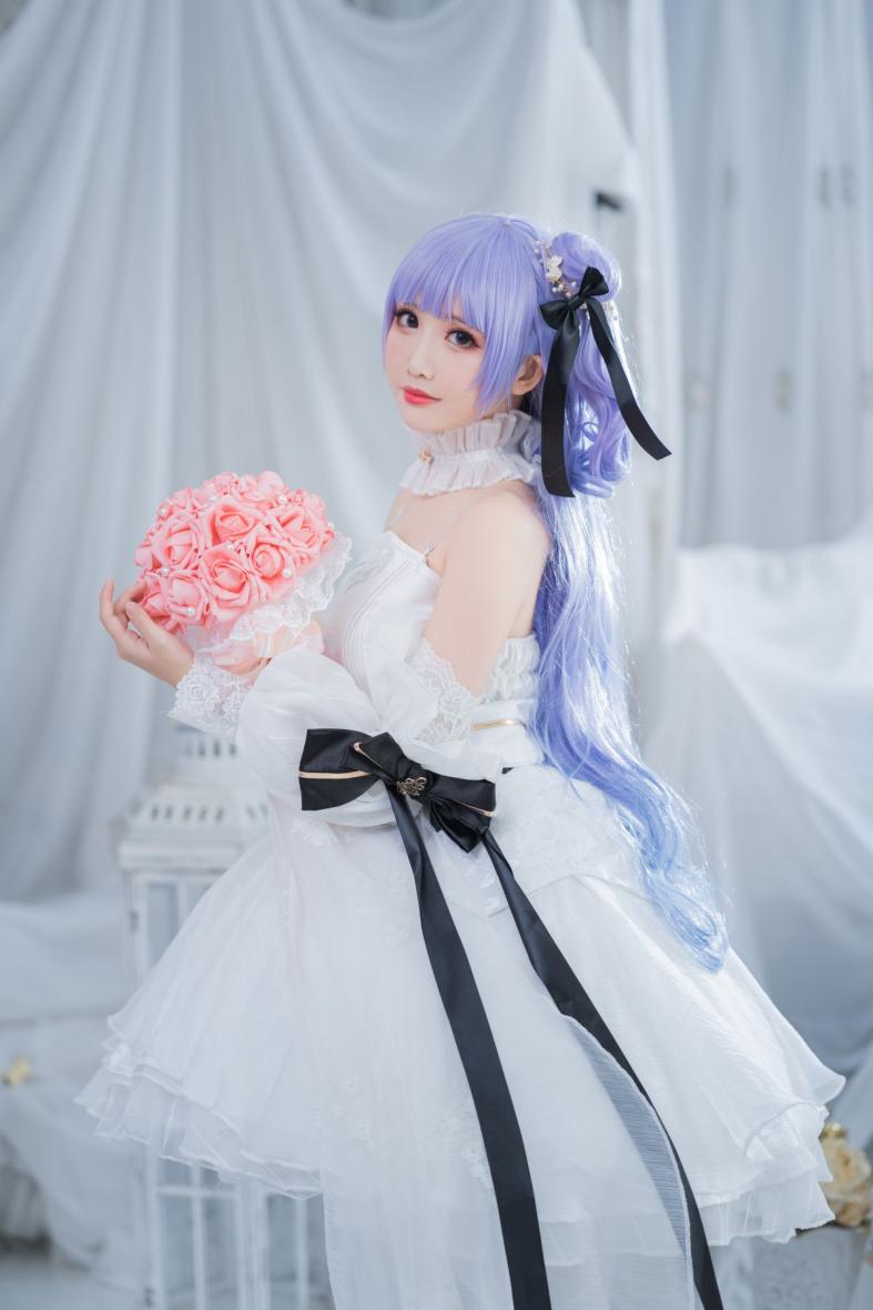 人气动漫Coser@面饼仙儿 独角兽婚纱 [14P129MB] - 图片3