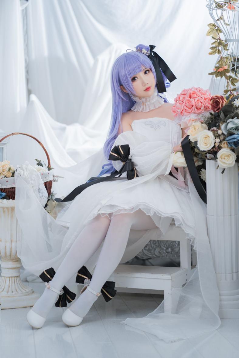 人气动漫Coser@面饼仙儿 独角兽婚纱 [14P129MB] - 图片6