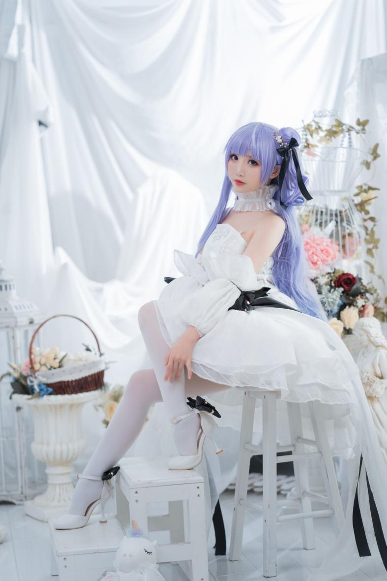人气动漫Coser@面饼仙儿 独角兽婚纱 [14P129MB] - 图片8