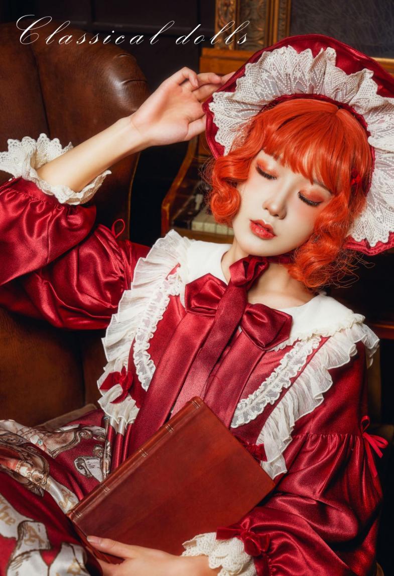 动漫博主@阿包也是兔娘 lolita红裙2 [28P358MB] - 图片5