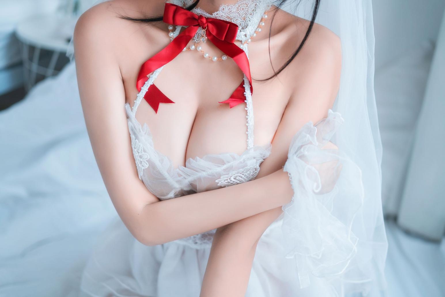 知名动漫博主@三度_69 婚纱孔雀翎 [24P388MB] - 图片8