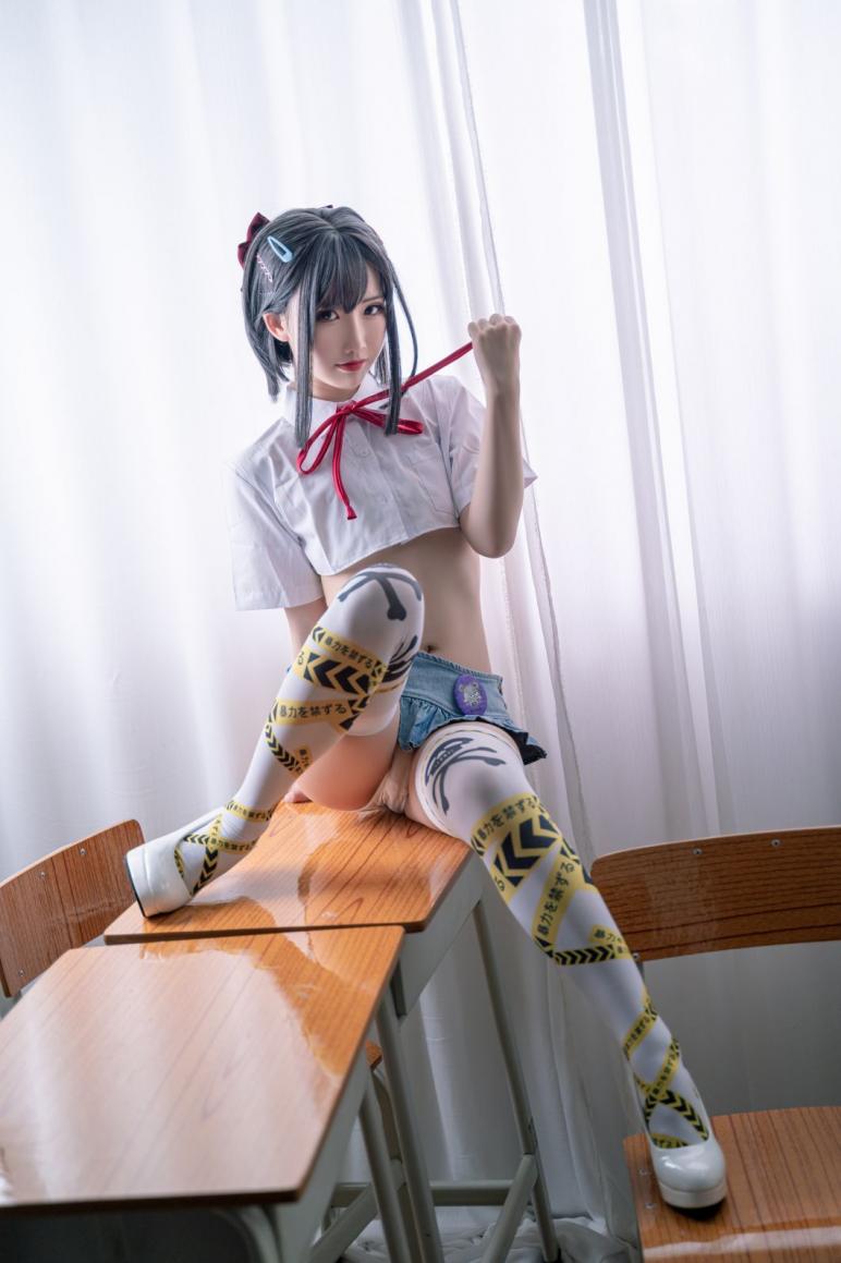 人气动漫Coser@面饼仙儿 短校服胶带 [32P475MB] - 图片6