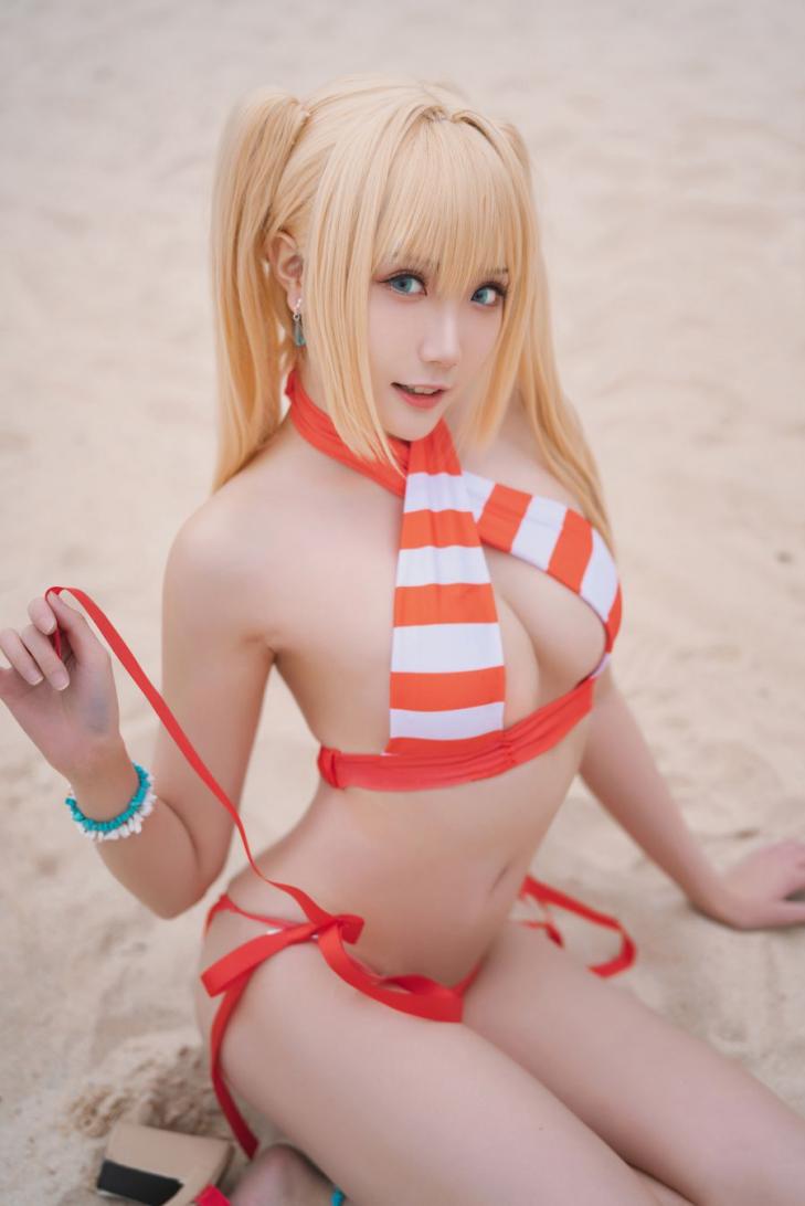 动漫Coser@瓜希酱 尼禄水着 [20P91MB] - 图片7