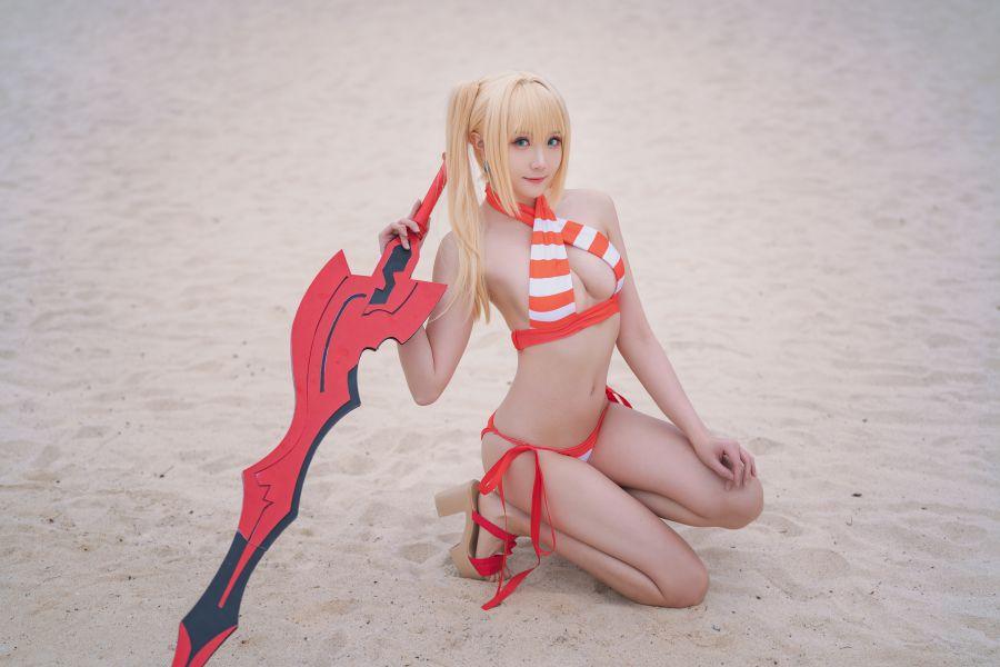 动漫Coser@瓜希酱 尼禄水着 [20P91MB] - 图片5