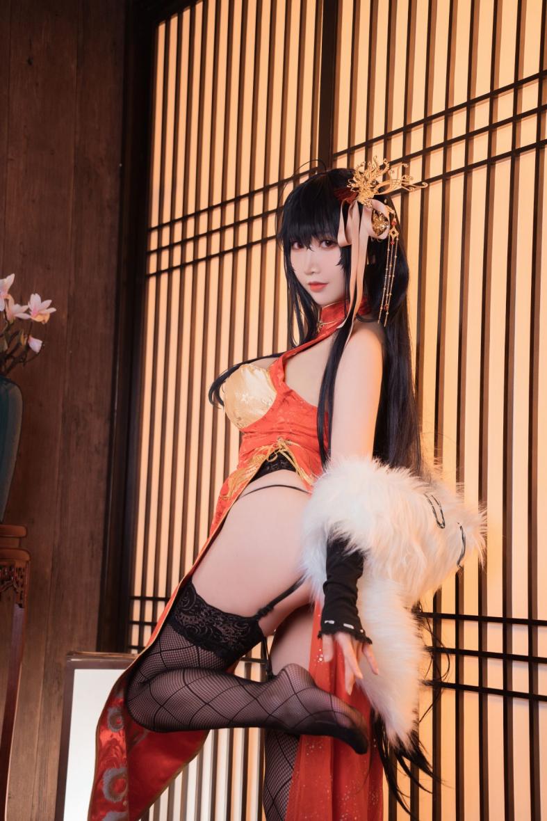 人气动漫Coser@面饼仙儿 大凤旗袍 [30P383MB] - 图片4