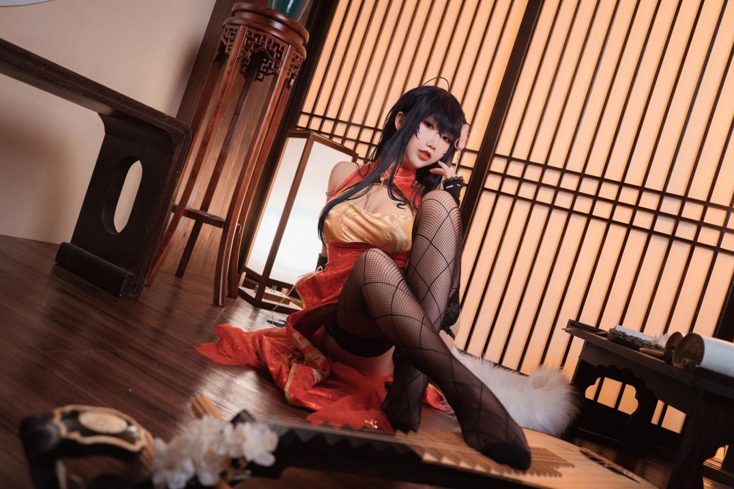 人气动漫Coser@面饼仙儿 大凤旗袍 [30P383MB] - 图片3