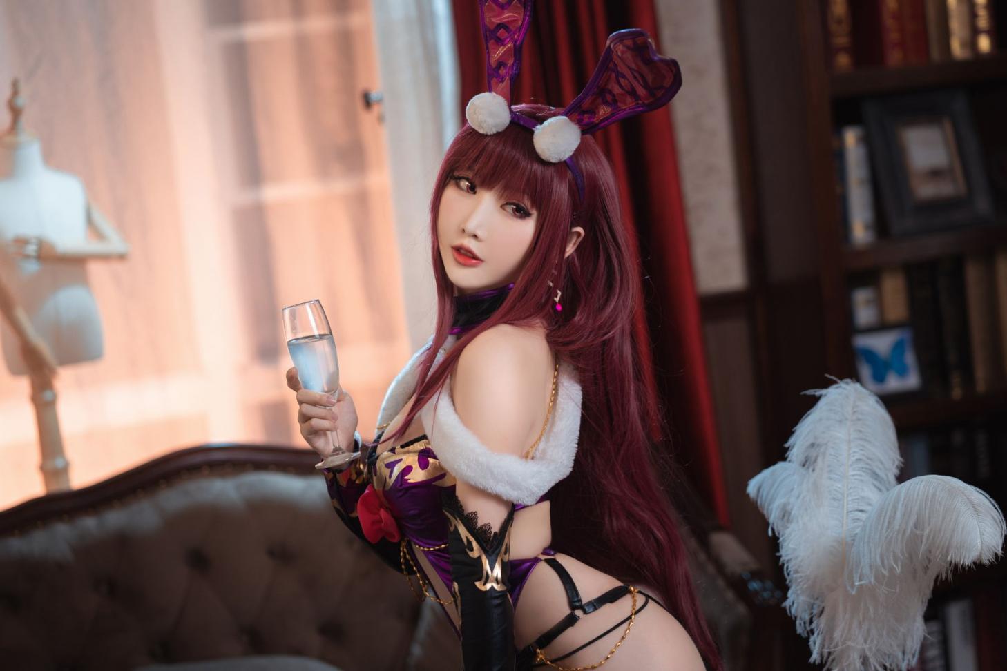 人气动漫Coser@面饼仙儿 斯卡哈兔女郎 [26P314MB]