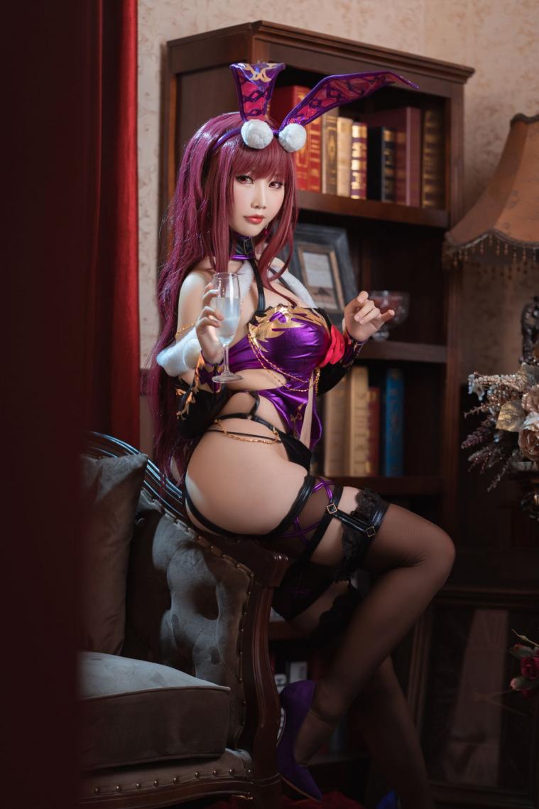 人气动漫Coser@面饼仙儿 斯卡哈兔女郎 [26P314MB] - 图片4