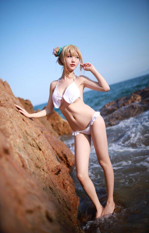 微博人气Coser@抖娘-利世 海边索米 [30P88MB] - 图片8