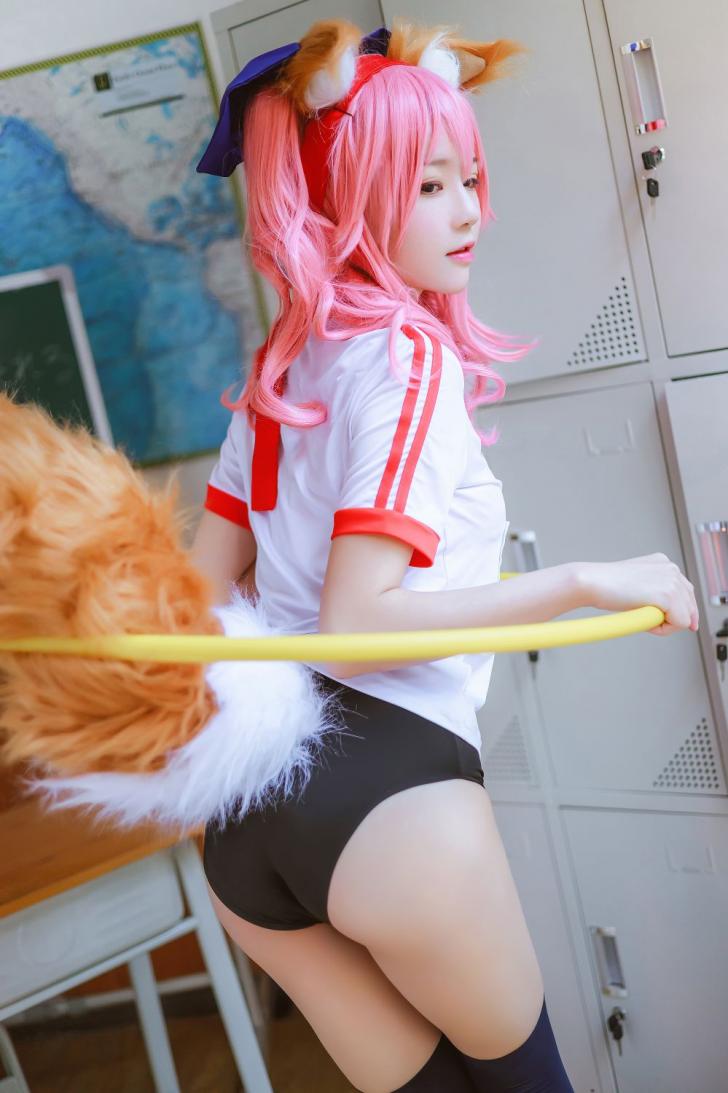 人气Coser@桜桃喵 玉藻前体操服 [31P571MB] - 图片8