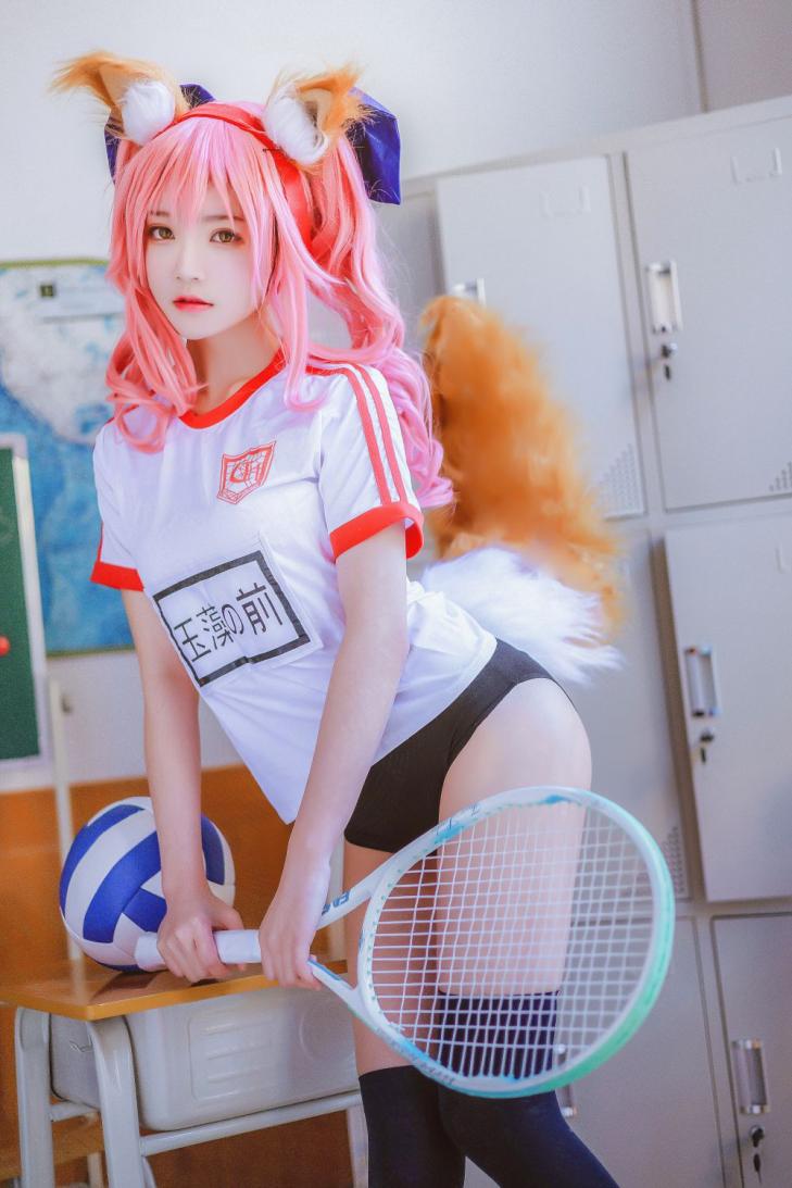 人气Coser@桜桃喵 玉藻前体操服 [31P571MB] - 图片2