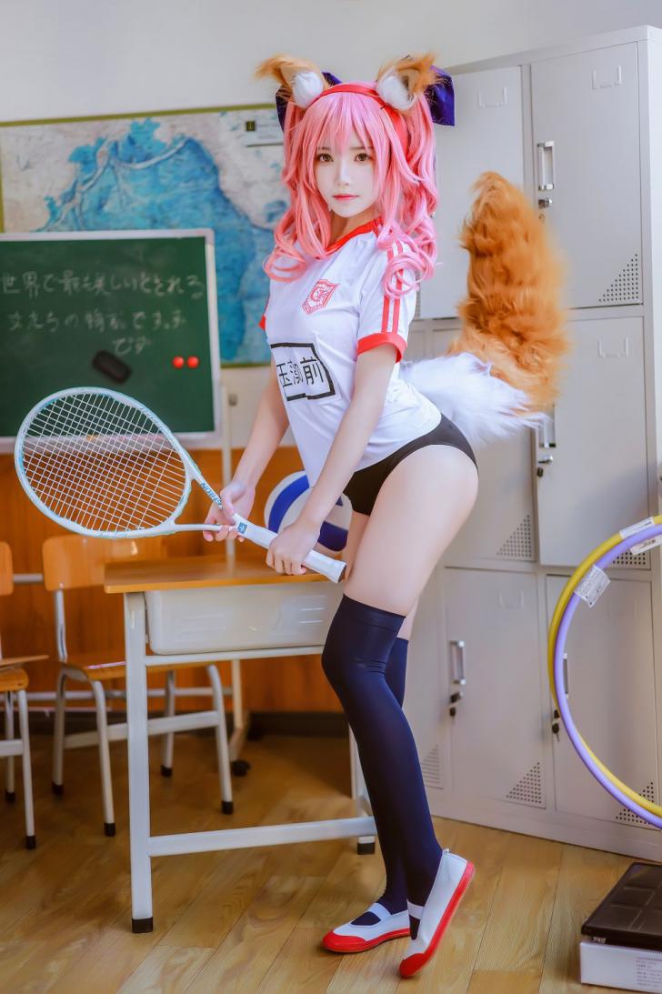 人气Coser@桜桃喵 玉藻前体操服 [31P571MB]