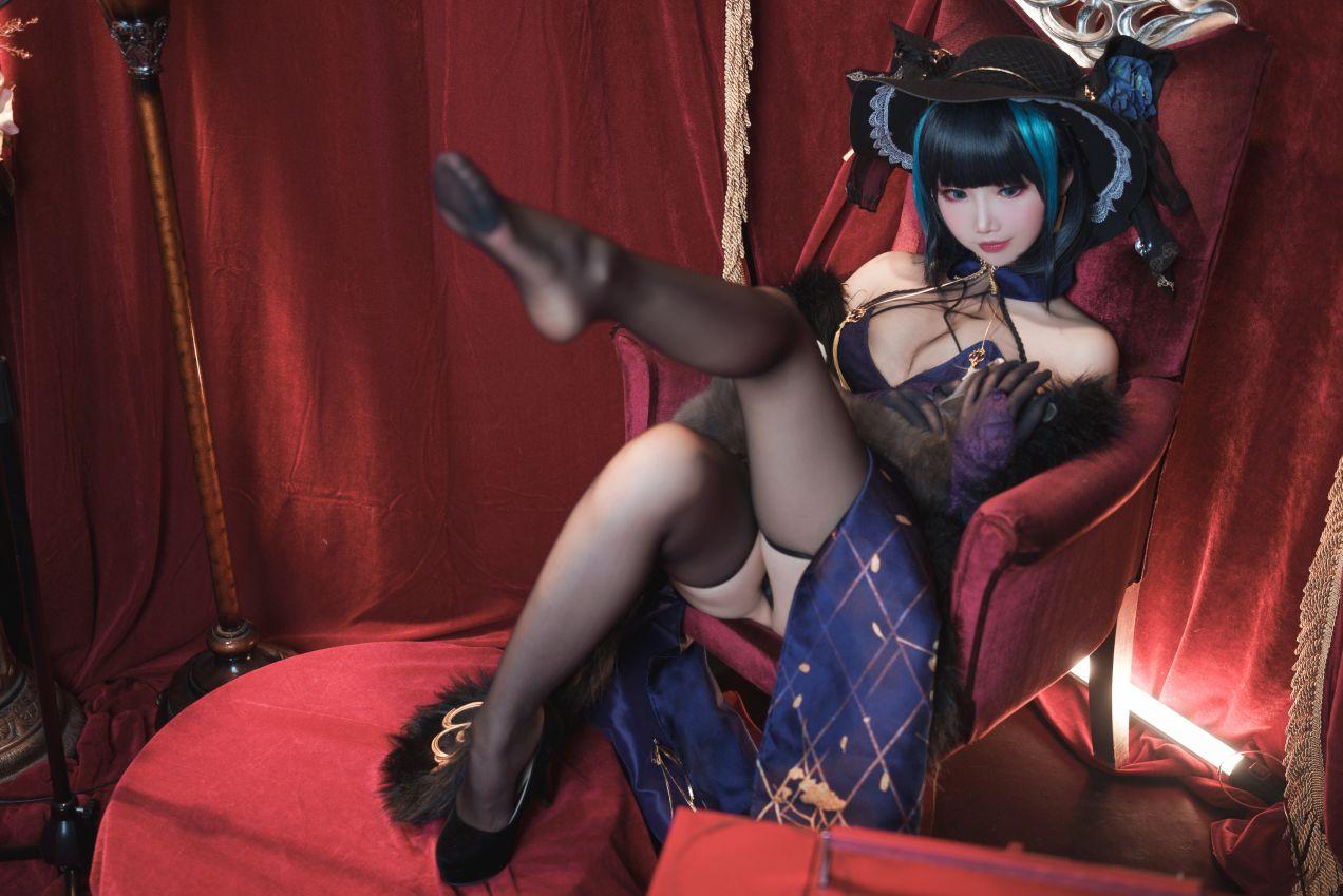 人气动漫Coser@面饼仙儿 柴郡旗袍 [21P1V790MB] - 图片3