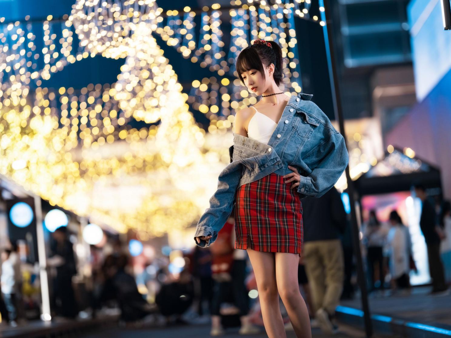 网紅Coser@木绵绵OwO 都市夜恋 [26P2.01G] - 图片5