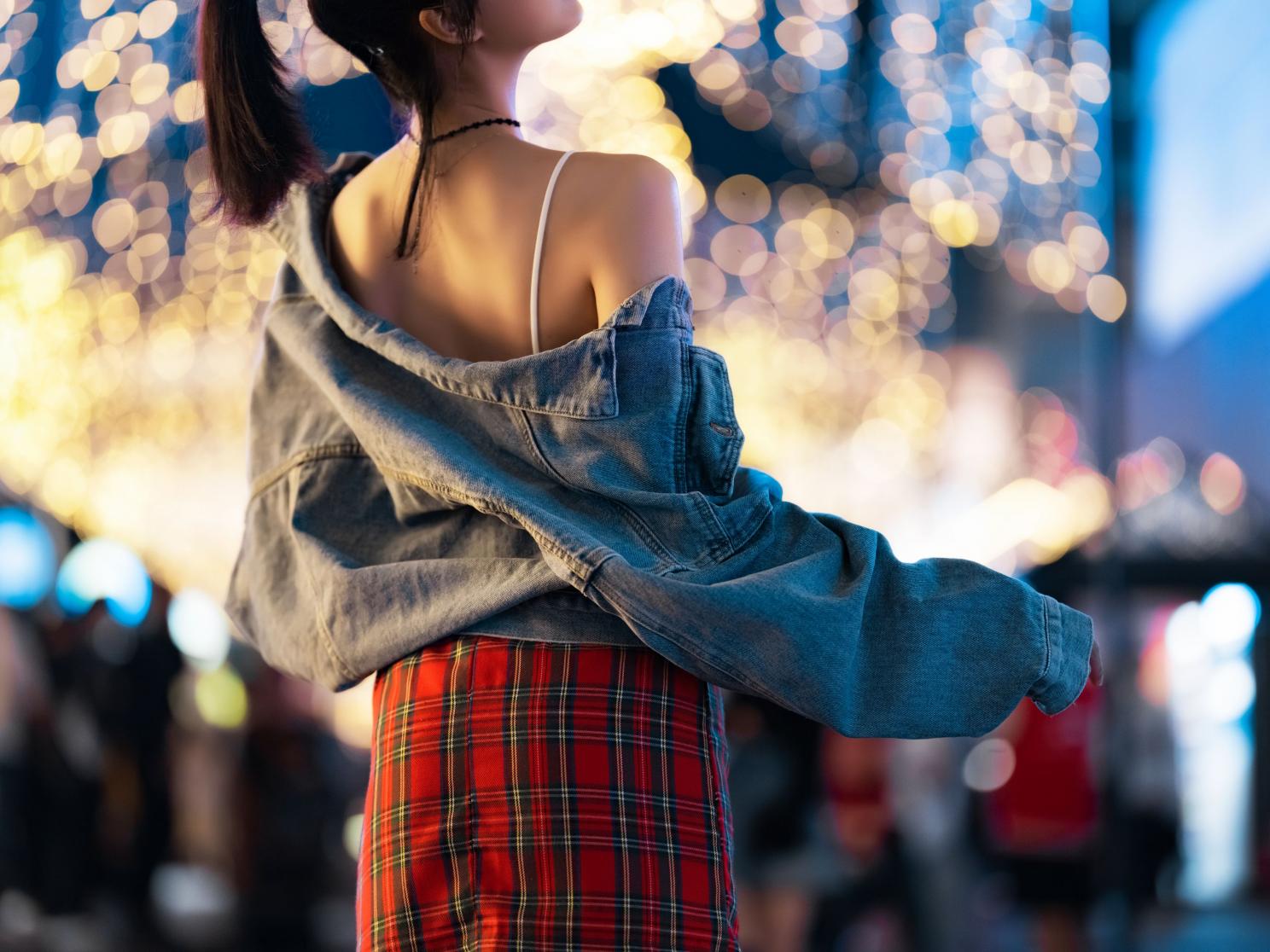 网紅Coser@木绵绵OwO 都市夜恋 [26P2.01G] - 图片6