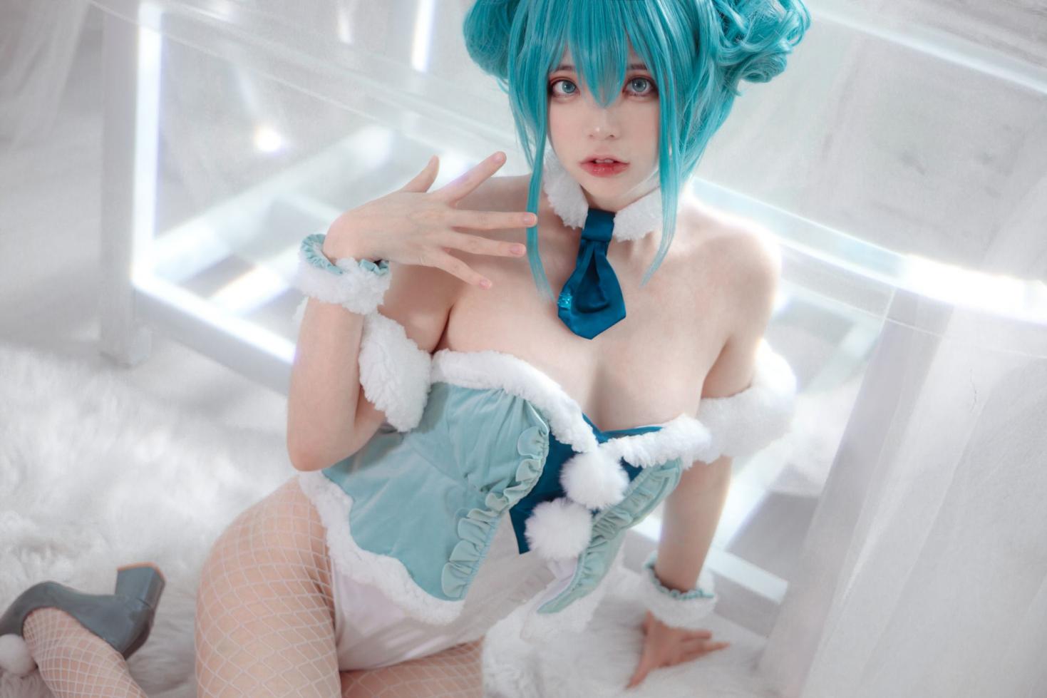 网紅Coser@疯猫ss miku初音兔女郎 [25P343MB] - 图片2