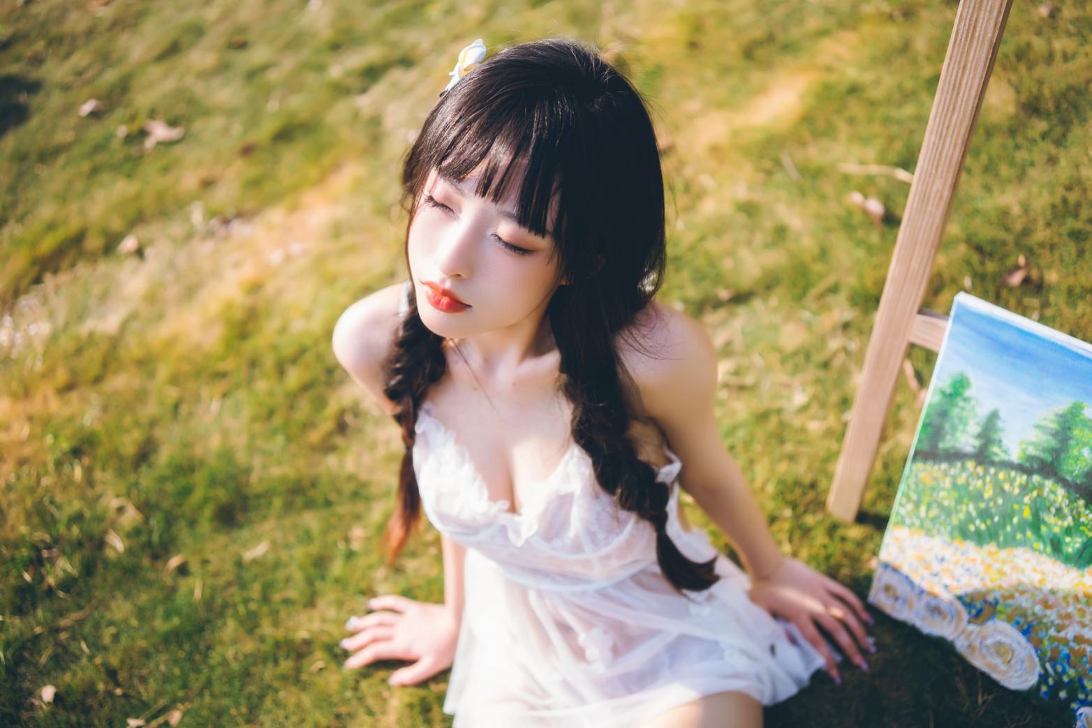 知名动漫博主@清水由乃 田园雷丝裙 [65P2.66G] - 图片2