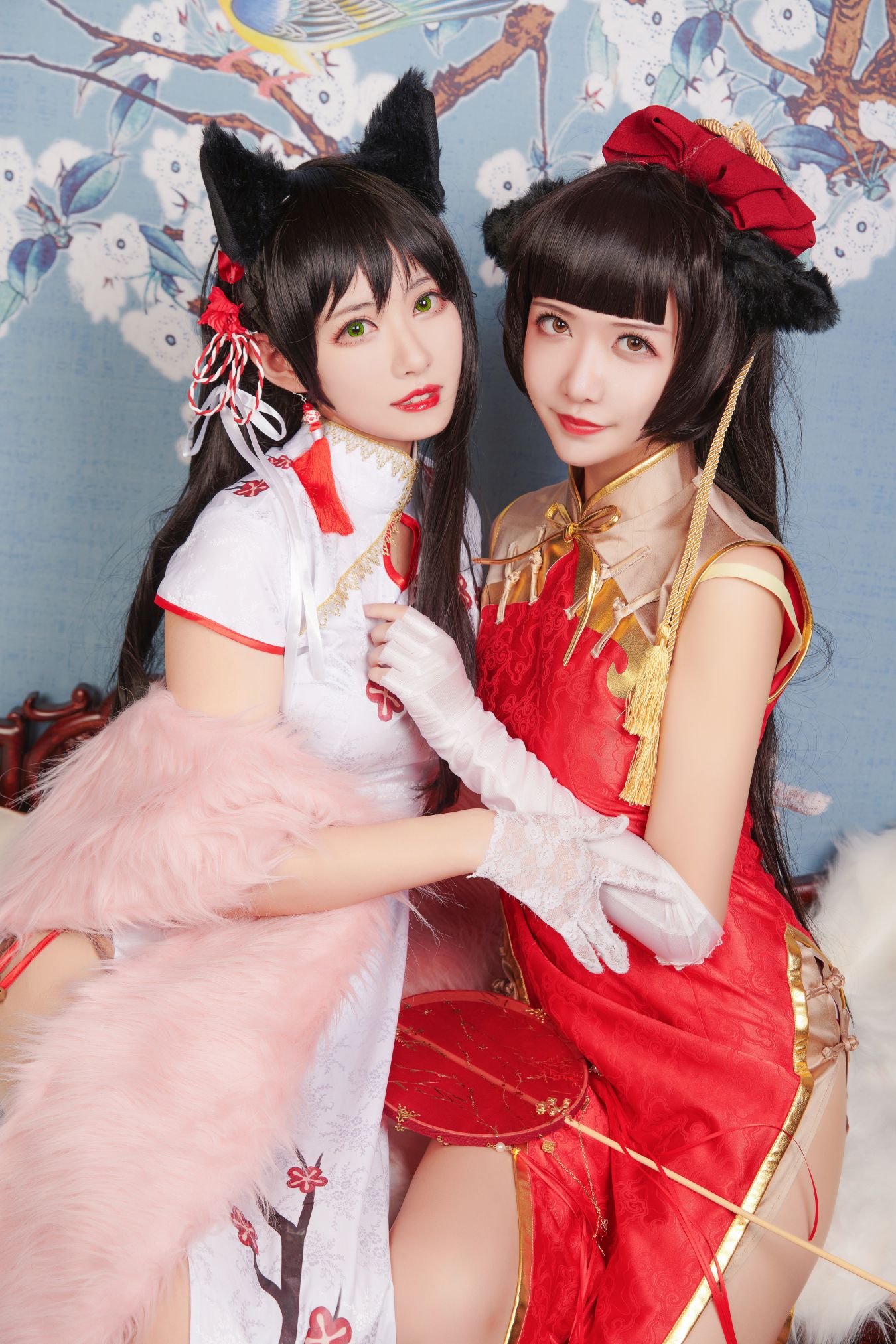 [源纱希喵喵喵] - 源纱希喵喵喵&Meiyi_烛墨 犬獒旗袍 [157 MB] - 图片3