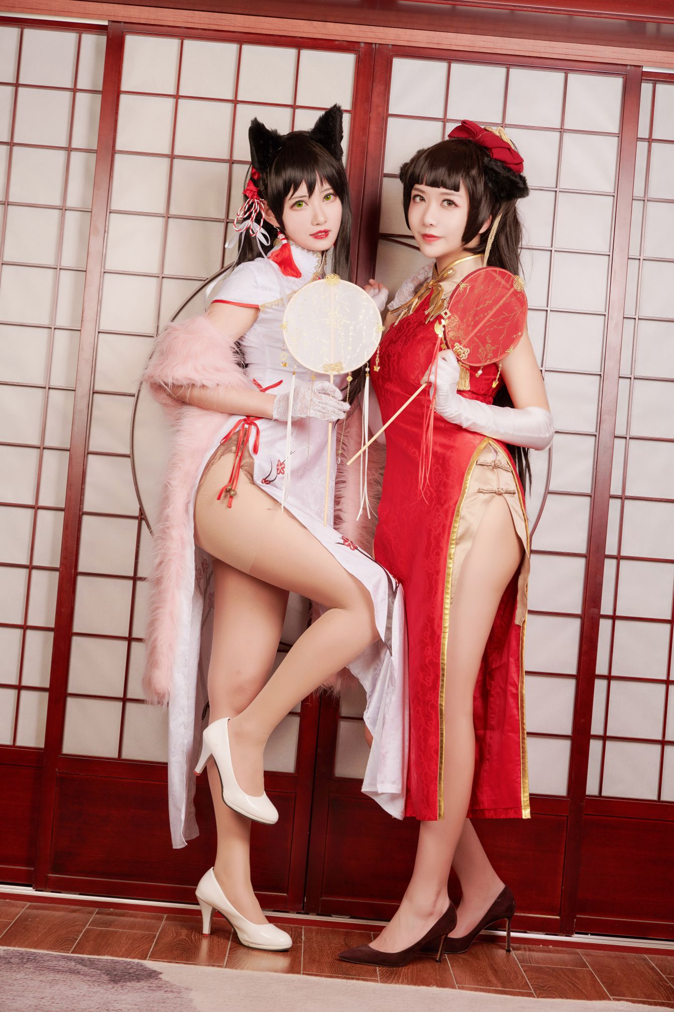 [源纱希喵喵喵] - 源纱希喵喵喵&Meiyi_烛墨 犬獒旗袍 [157 MB] - 图片6