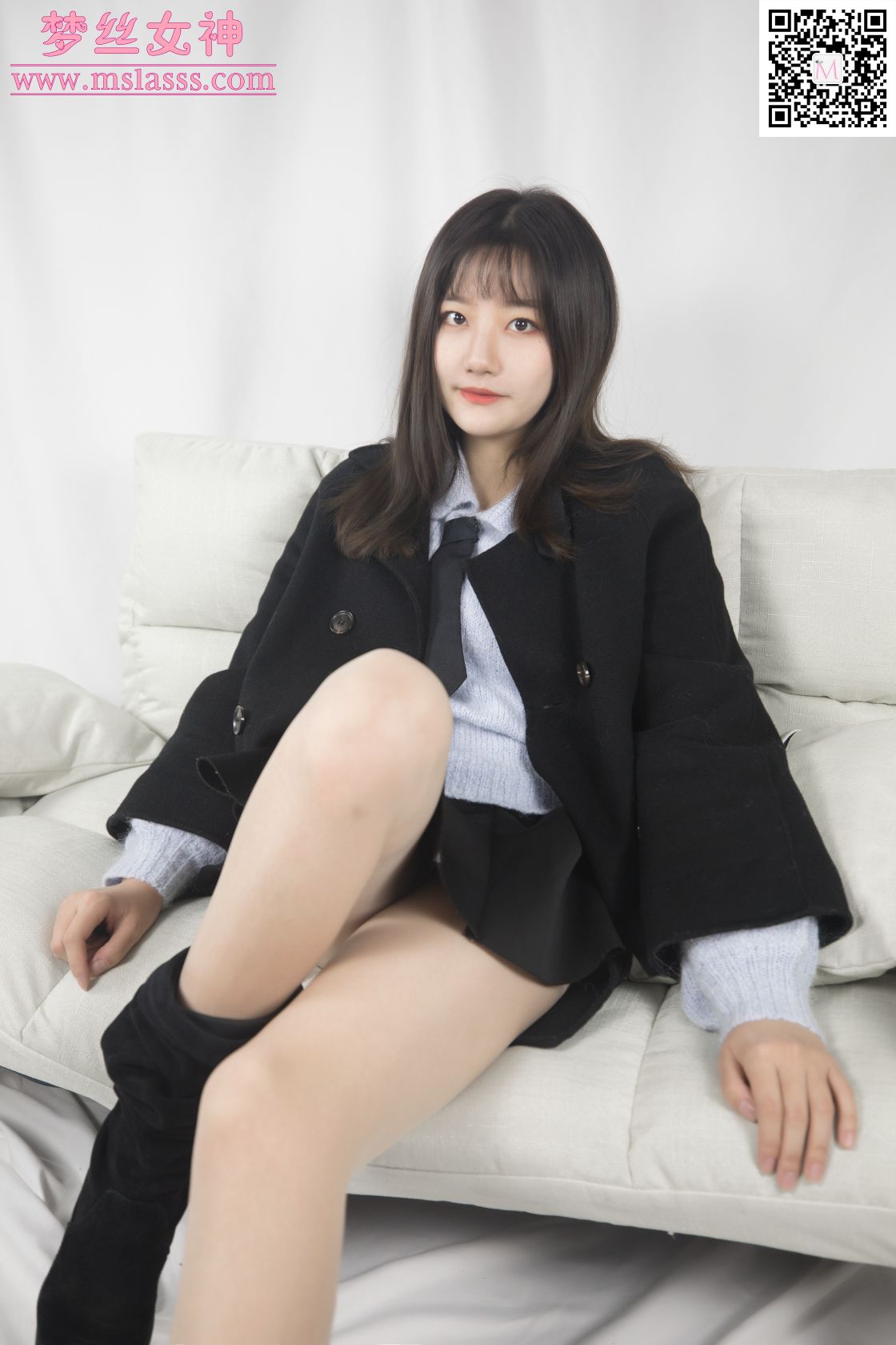 [MSLASS梦丝女神] - 小盐 黑风衣下的美腿 [1009 MB] - 图片5