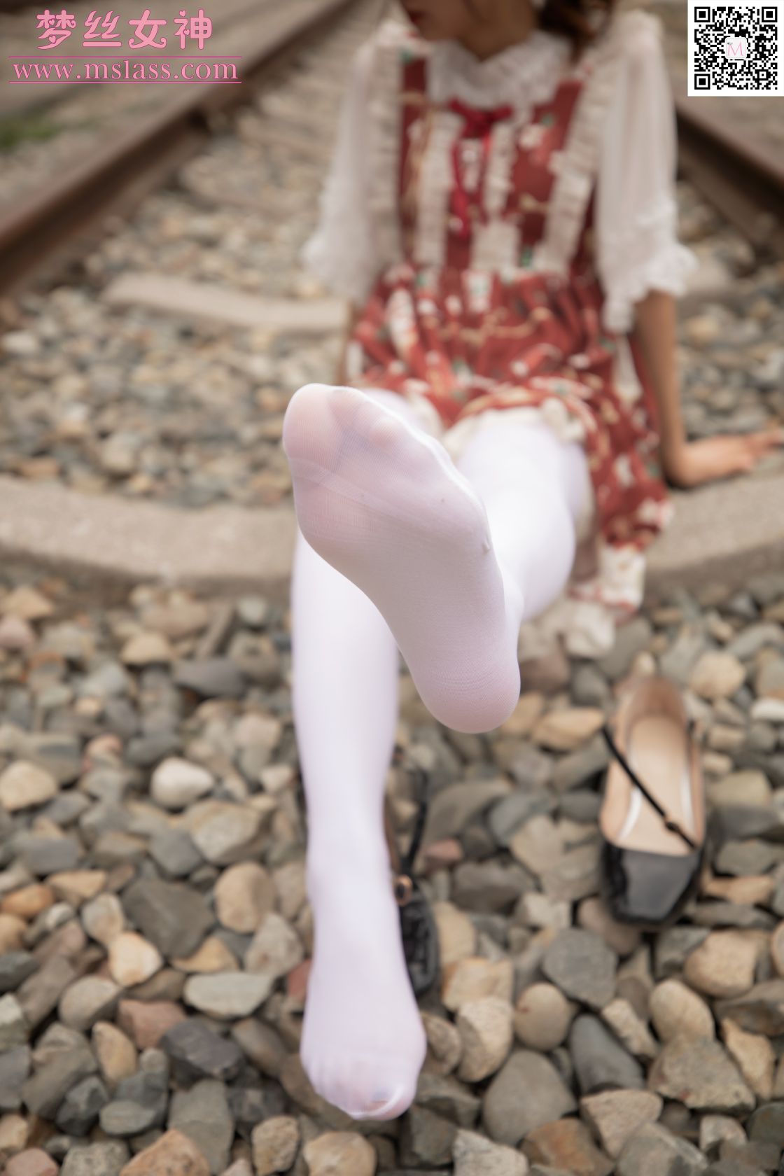 [MSLASS梦丝女神] - 玥玥 白丝洛丽塔 [459 MB] - 图片8