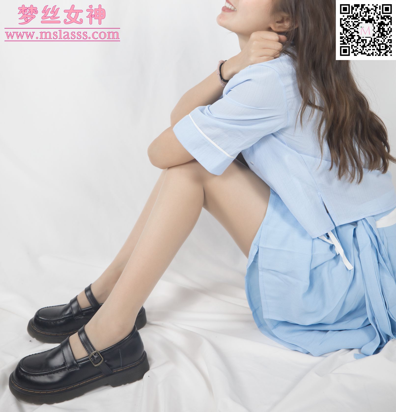 [MSLASS梦丝女神] - 玥玥 蓝色古装仙女颜值 [1.08 GB] - 图片5