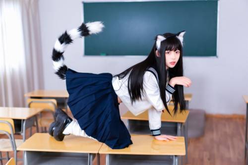 003 虫皿虫皿 猫娘jk制服 [12P81MB] - 图片5
