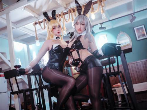 003 隼隼子 &刺青Poi 碧蓝航线 北卡罗来纳 华盛顿 兔女郎 [39P286MB] - 图片6