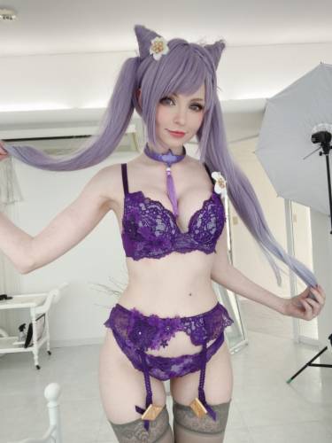 019 Peach milky Keqing Genshin Impact [114P934M] - 图片5
