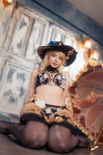 028 Peach milky Navia Lingerie (Genshin Impact) [19P109.6M]