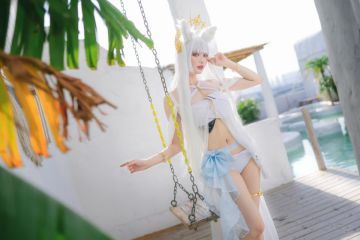 动漫博主@周叽是可爱兔兔 白金泳装 [23P339MB] - 图片7