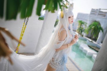 动漫博主@周叽是可爱兔兔 白金泳装 [23P339MB] - 图片8
