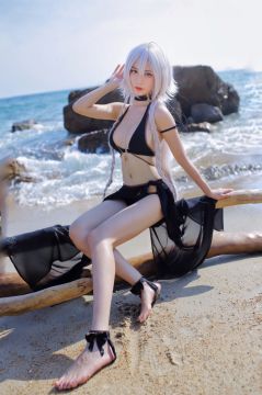 微博人气Coser@抖娘-利世 黑贞德泳装 [40P135MB]